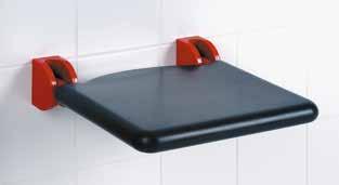 Product Shower seat - rail mounted/suspended 0847 01 Seat & backrest - 380 x 510 x 453mm 0847 11 Lift up seat & backrest - 380 x 564 x 459mm Product Shower head rail 0486 03 Corner shower head rail -