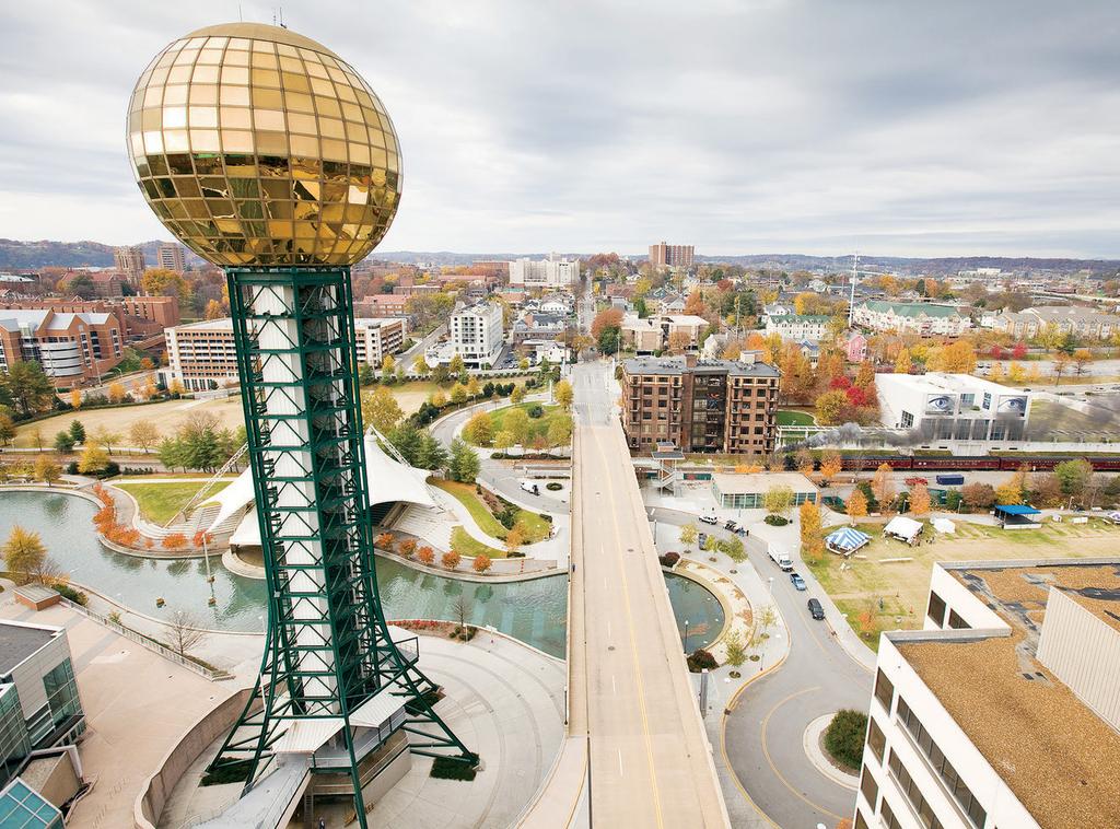 GROWING TOURISM MARKET In recent years, Knoxville has gained attention for its major downtown revitalization projects, earning the city a nod from Trip Advisor as a Top Ten Destination on the Rise.
