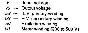 GENERATION OF HIGH ALTERNETING VOLTAGES When test voltage requirements are less than about 300 kv,a single transformer can be used. Each transformer unit consists of low,high and meter winding.