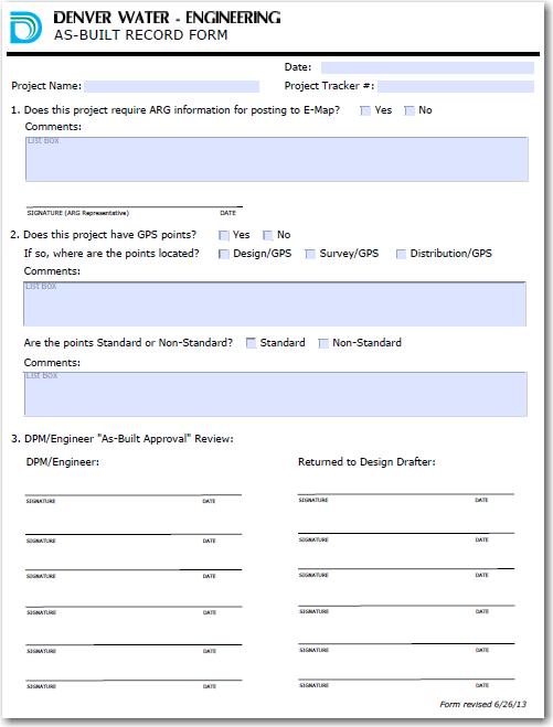 Step 3: This section is to be filled out each time the physical plans exchange hands between the Engineers and Drafters: See the Engineering SharePoint
