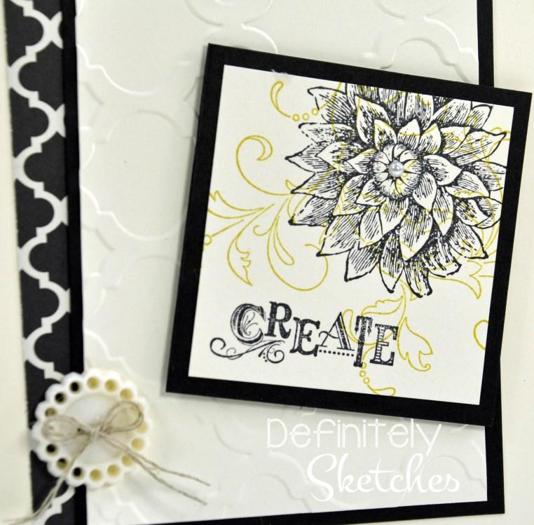 Instructions (continued) Stamps Creative Elements (WM: 128523, CM: 122647) Card Stock Supplies 101650 Very Vanilla 121045 Basic Black 126926 Modern Medley Designer Series Paper Step 6 Stamp the