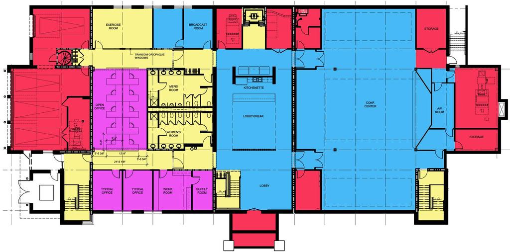 GROUND FLOOR PLAN AVAILABLE SPACE: 14,778 SF FEATURES State of the art conference center Underground parking