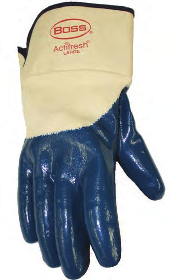 safety cuff Fully coated, premium blue nitrile  Sizes: M-X