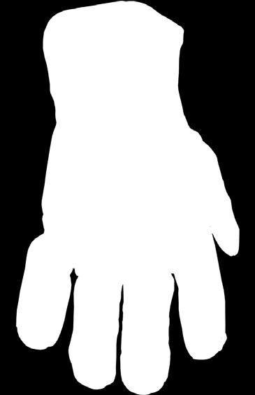 finger Sizes: S-3X #4086: Grain palm & palm patch, reverse grain back