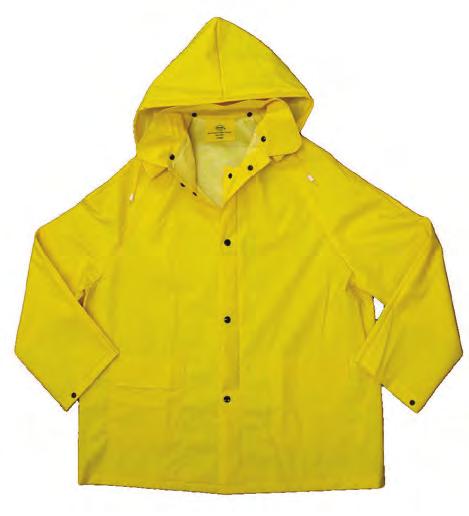 on jacket Take-up snaps on ankles & cuffs Non-corrosive, non-conductive plastic