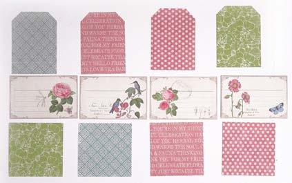 For the two cover papers, cut blue print at 8 x 7 and 7 x 7 (using both