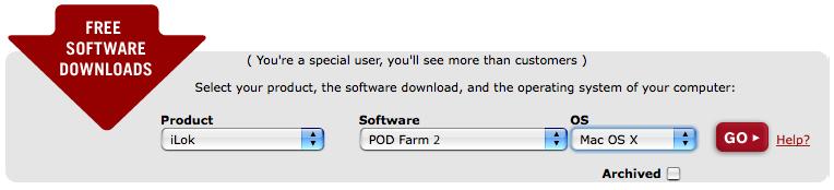 POD Farm 2 Advanced User Guide Start Here Follow the steps listed on the ilok.com page to Download the POD Farm 2 License to your ilok key... And you re done!