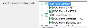 But you will need to install at least one POD Farm 2 and Elements Plug-In format supported by your host audio software so that you will be able to use these Plug-Ins: Windows - Plug-In Format Options