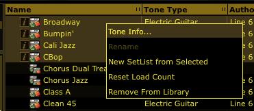 l6t preset files you may have created with other Line 6 applications, such as POD Farm 1, GuitarPort, Line 6 Edit, or GearBox ) press this button to display the configuration view:* View Toggle Add