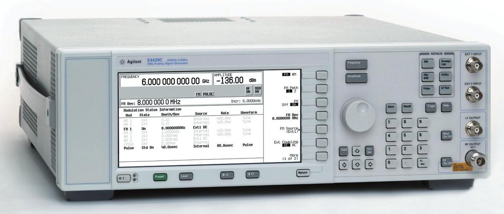 Agilent E4428C and E4438C ESG Signal Generators Configuration Guide You Can Upgrade! Options can be added after initial purchase.