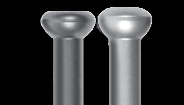 4 mm Guide Pin allows threads to be deeper than standard A0 Screw 1200 1000 Larger Thread Height Maximizes purchase for 30% more pull-out than a standard screw Lower Profile Head 1 mm