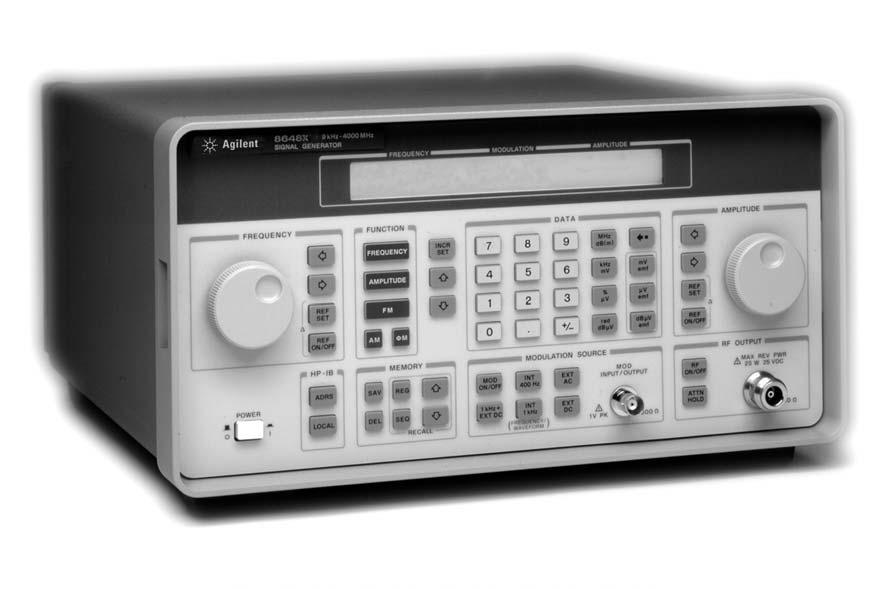 View at www.testequipmentdepot.com Agilent Signal Generators Data Sheet Discontinuance Notice On 1 March 2007, the 8648x Series signal generators will be discontinued.