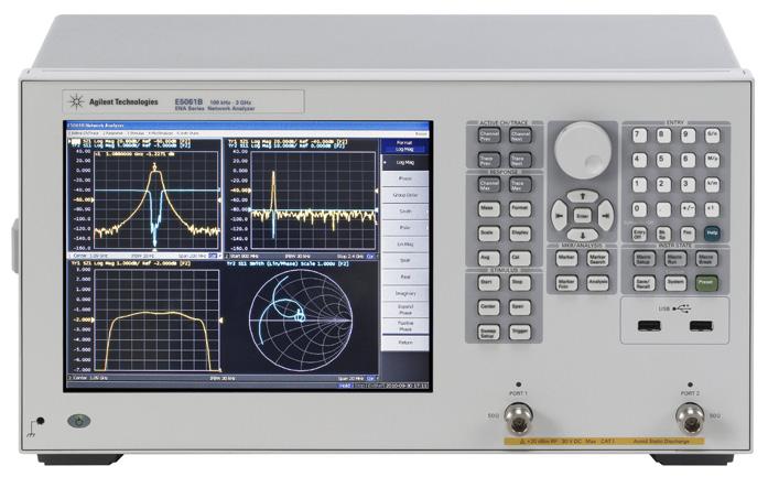 E5061B responds to various measurement needs, - from LF to RF The Agilent E5061B is a member of the industry standard ENA Series network analyzers.