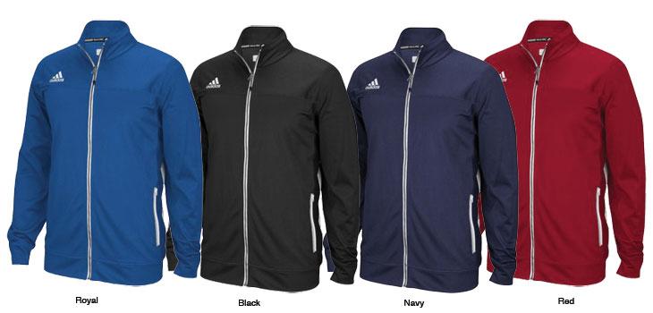 ADIDAS MODERN VARSITY FULL ZIP JACKET Full zip closure and zippered side pockets. Adjustable hood feature with mesh liner and reflective bungees.