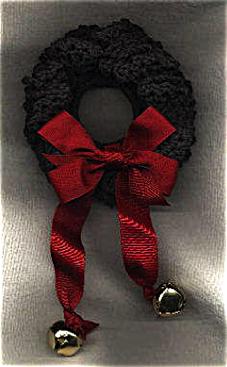 CHRISTMAS MISC. SECTION 3 Wreath Doorknob Decoration This is made like a big ruffled scrunchie to fit over your doorknob!
