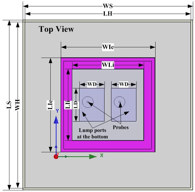Different sizes of cooperate in the investigation of electromagnetic characterization. Simulation and measurement are accomplished in far-filed range.