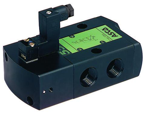 SOLENOI VLVES pilot operated, spool type single/dual solenoid (mono/bistable function) aluminium body, /4 - / FETURES The monostable spool valves in conformity with IE 508 Standard (00 route H