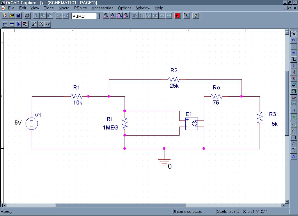 Version 1.1 28 of 33 Figure 25. Schematic for Operational amplifier Model 1. 74.