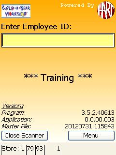 TRAINING GUIDE - Continued 4. Key a 6 Digit ID and press ENTER.