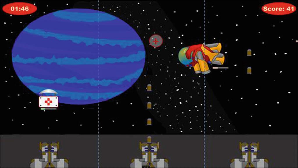 482 S. Djamasbi et al. Fig. 2. A screenshot of the Space Shooter game.