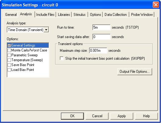 - To edit the setting, click Edit Simulation Settings button on Toolbar. Figure 14 New Simulation dialog box and Simulation Settings window 6.