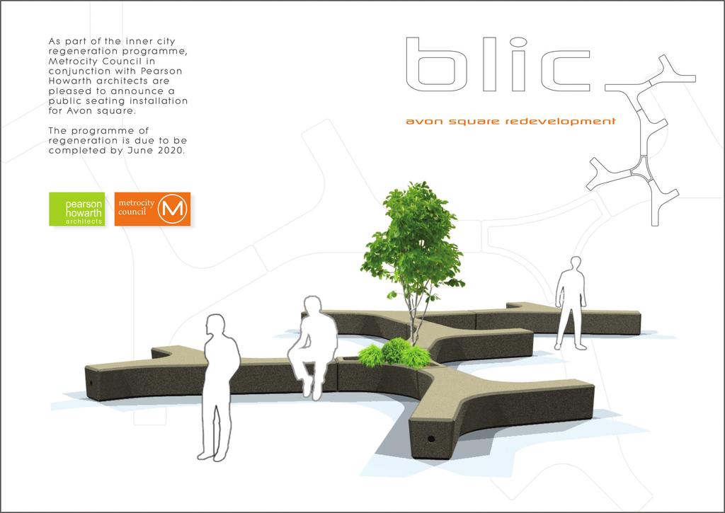 A billboard display will be placed at the site, communicating the design to the public.