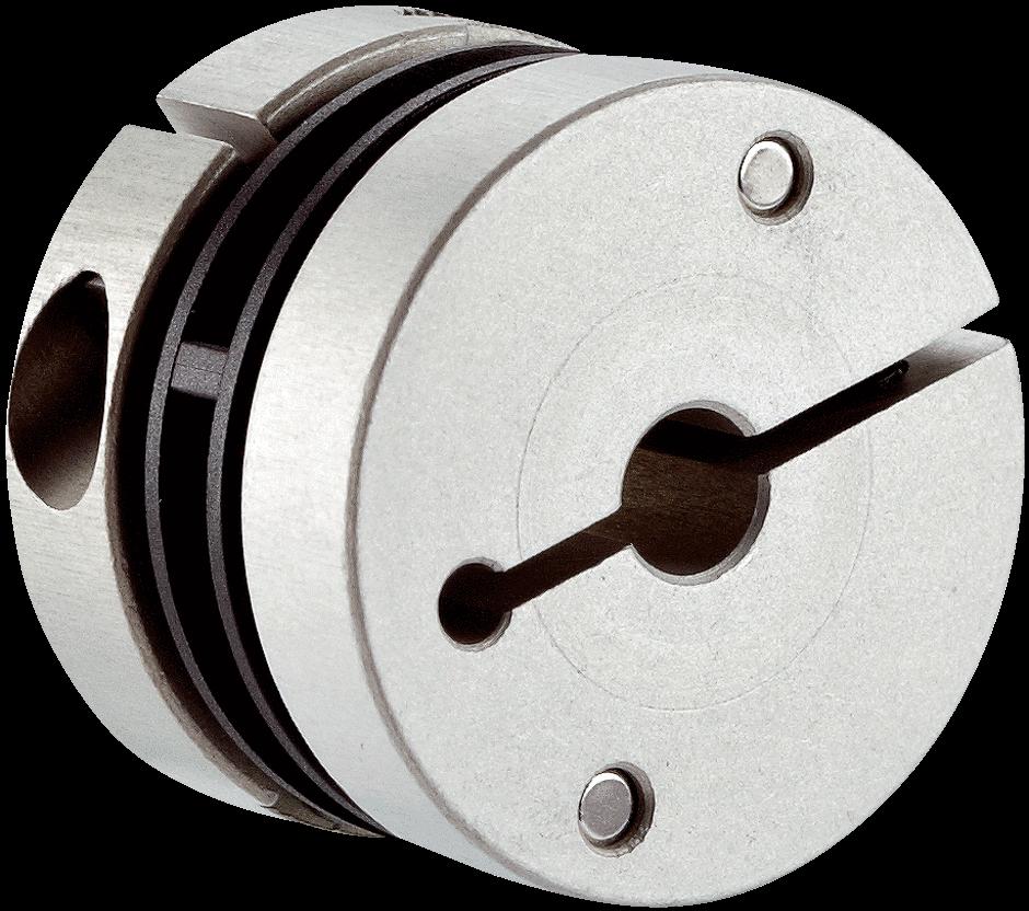 torque 0 Ncm; material: stainless steel bellows, aluminum hub KUP-00-9 Spring washer coupling, shaft diameter mm / 0 mm, Maximum shaft offset: radial +/- 0. mm, axial +/- 0. mm, angular +/-.