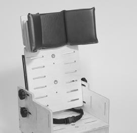 (FC-200SB) (2) Support blocks with metal plates and ¼-20 bolts (4) Nylon washers (4) Thru knobs with ¼ - 20 inserts Attach in desired set of paired slots on the back and / or seat.