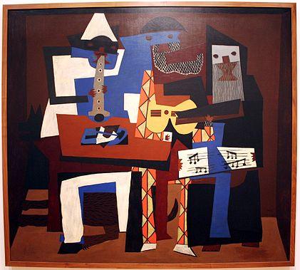 Cubism Pablo Picasso, Three Musicians (1921), Museum of Modern