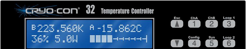 The Cryo-con Model 32 is a precision Cryogenic Temperature Controller designed for single control loop applications.