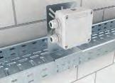 Mounting plate with quick fastening Universal mounting plate Installation of cover with turn-buckle.