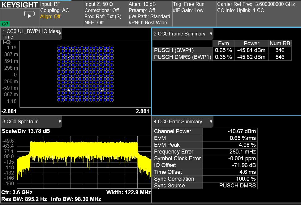 06 Keysight 5G NR (New Radio) X-Series Measurement App, Multi-Touch UI N9085EM0E - Technical Overview 5G NR Uplink UE measurements Uplink modulation analysis Figure 6