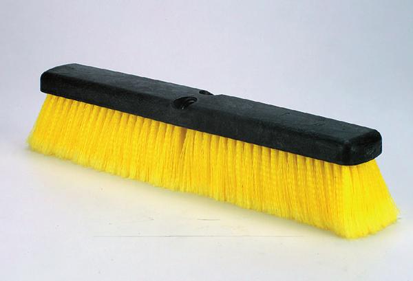to be used with sweeping compounds or on oily surfaces black foam block material; polypropylene fiber fill 37024 Fine Sweep