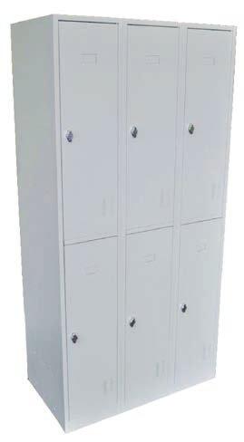 Yes - Assembly Options Available SOC030-6 Door Locker Cabinet SOC040-12 Door Locker Cabinet 1830H x 915W x 455D mm