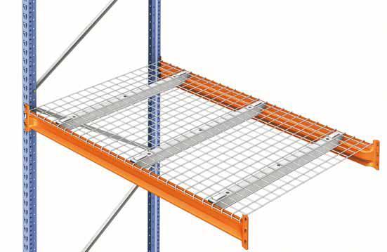 Mesh shelves - They are formed by rectangular electro-welded mesh pieces supported on the ZE or ZS beams and on