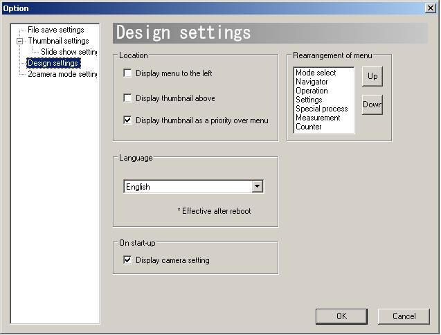 72 6. SETTINGS Bring Thumbnail to the Front The Menu is the top layer on the Viewer Software window by
