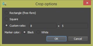 Setting Crop: While in Live View mode, users can enable the Crop by left clicking on the Crop button then simply click and drag the mouse cursor over the subject in the Live View Window.
