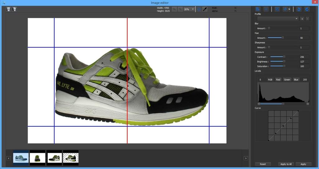 Drawing with the Lasso Tool : Users first want to define the area of the frame they need to remove (or add) by enabling the tool then clicking around their target area.
