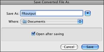 You see the Save Converted File As window: 8. Click the Save button. The file is saved and then opened in an application associated with the file type you selected, if available on your system.