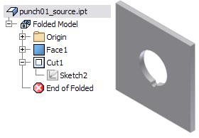Open and Examine the Supplied Source File 1. Open the punch01_source.ipt file included in the downloaded zip file.