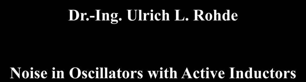 Dr.-Ing. Ulrich L.