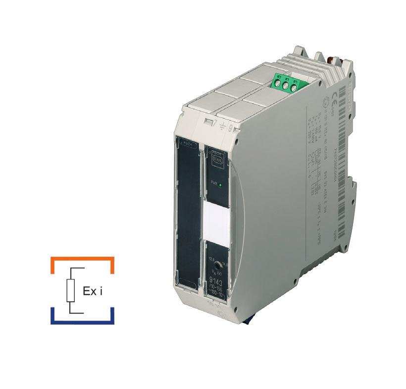 > Intrinsically safe output [Ex ib] IIC/IIB > Stable output voltage > Galvanic isolation between output and power supply > Power supply or 85... 230 V AC > Compact design www.stahl.
