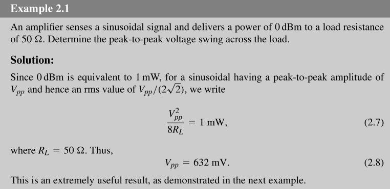 + Calculation of RF power 4 A.