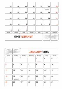 5-1/2 W x 1-1/8 H Back: 5-1/2 W x 2-3/4 H Hotstamp Silkscreen Deboss Secretaire Insert This 14 month calendar insert provides