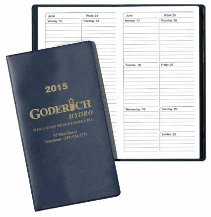DATED PRODUCTS / CALENDARS POCKET PLANNERS Pocket Planner - Weekly A popular and effective promotional item, the Weekly Pocket Planner has a 64 page insert of the full calendar year, beginning with