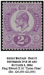 Sir Gawaine - also a systematic collector in other fields - aimed to form a comprehensive collection of postage stamps of Great Britain and the British Empire, starting with the earliest issues of