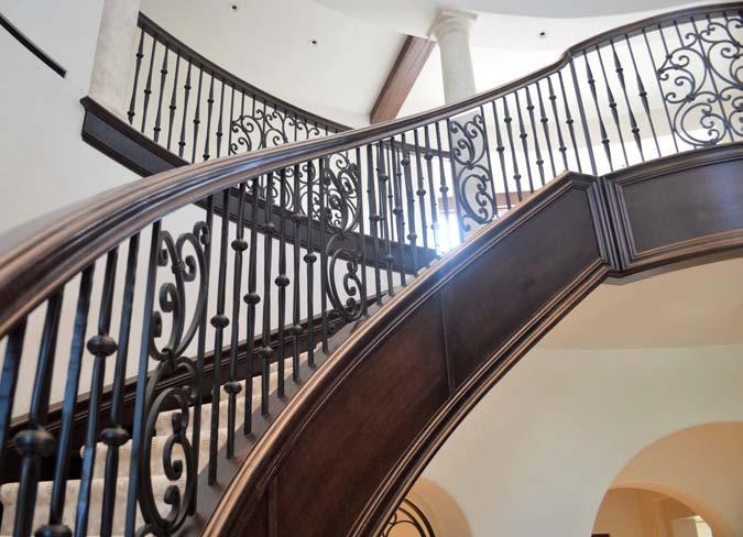 Aesthetic value: No detail was overlooked in this stair and all elements tie together.