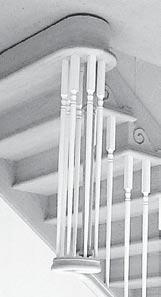 Handrails adjacent to a wall shall have a space of not less than 1½ inches (38 mm) between