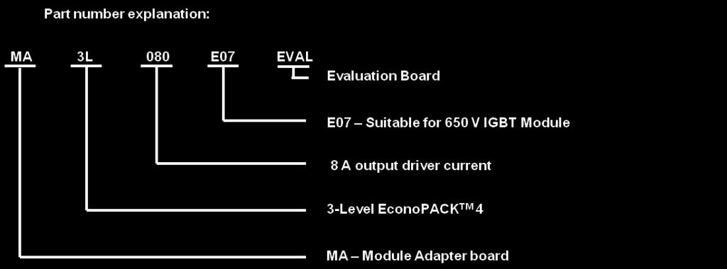 This evaluation board was designed in addition to the module driver board F3L020E07-F-P_EVAL 1 or could be a complementary part for an existing customer driver solution.