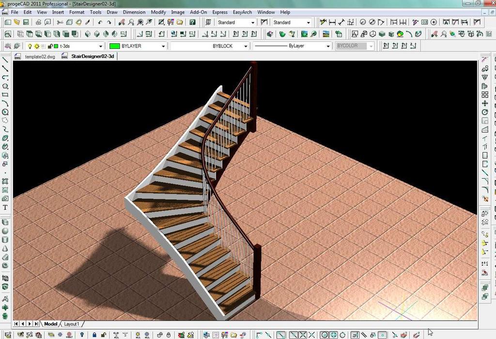 Here's another example of a stair rail